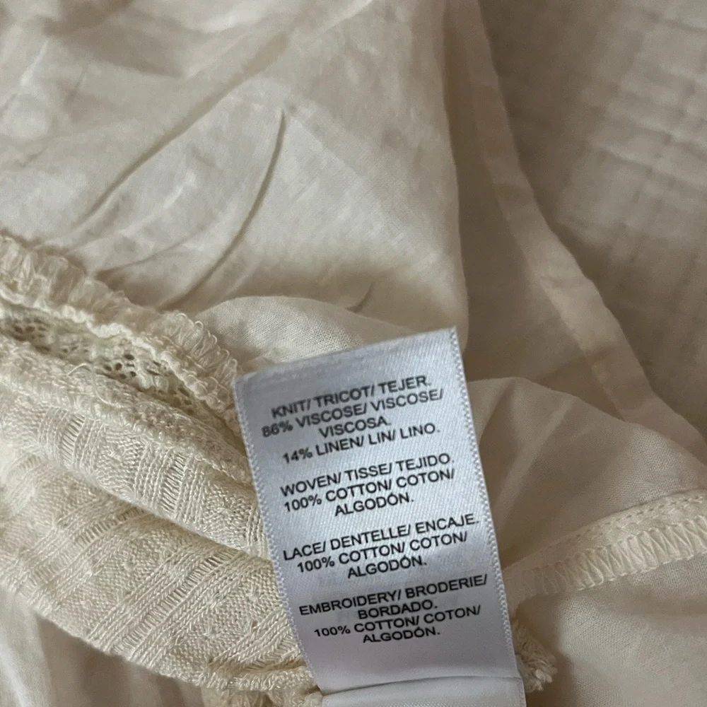 Lucky Brand Cream Blouse - Picture 5 of 6